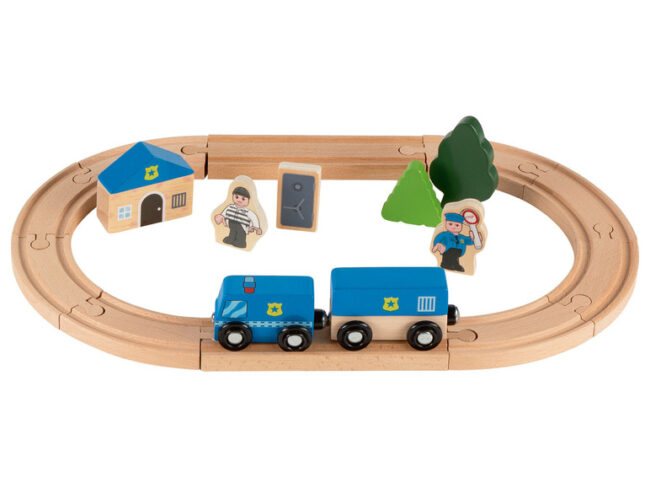 Playtive Dřevěná železniční sada