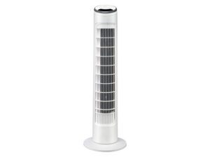 SILVERCREST® Sloupový ventilátor s LED displejem a dá (bílá)